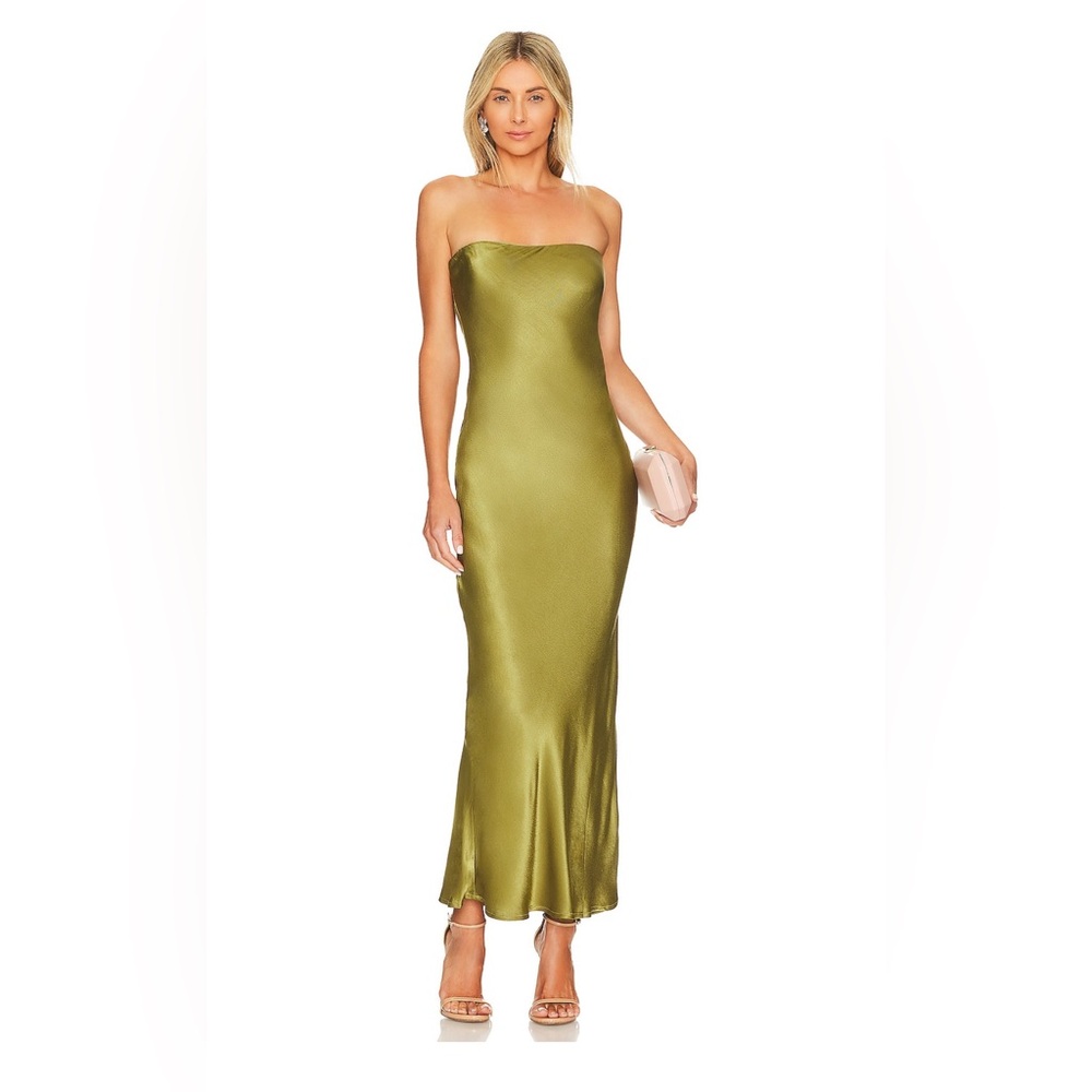 x REVOLVE Angel Strapless Midi Dress in Olive
SNDYS